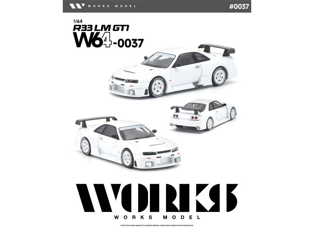 1/64 R33 LM 1995 GT1 WHITE