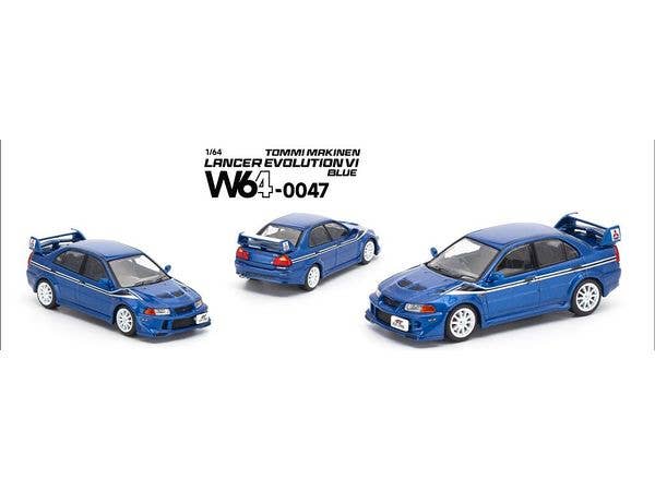 1/64 MITSUBISHI LANCER EVOLUTION VI TOMMI MAKINEN BLUE