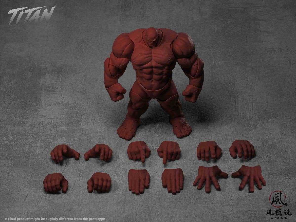 1/12 可動フィギュア素体 タイタン FMW011 レッド