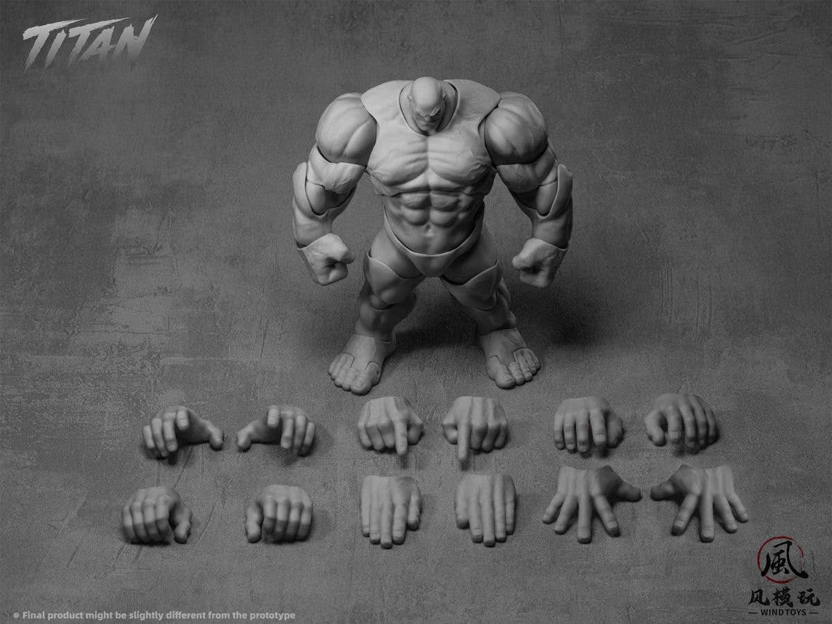 1/12 可動フィギュア素体 タイタン FMW012 グレー