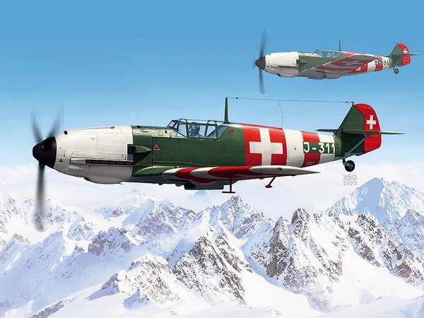 1/48 Bf109E-3a スイス