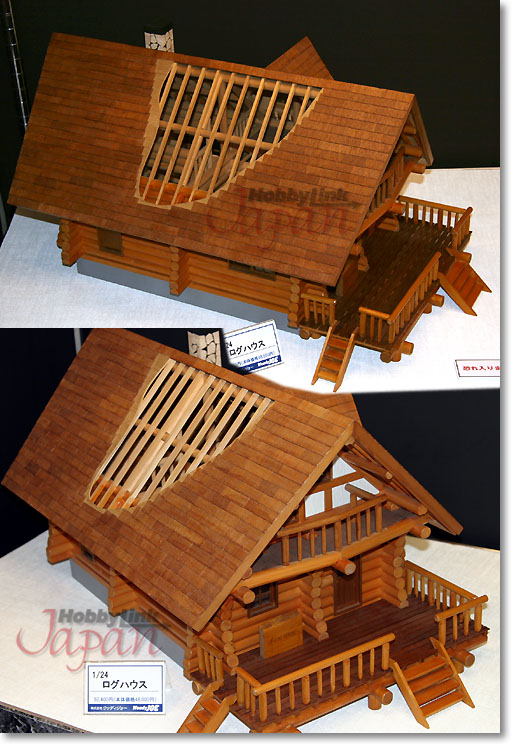 Amazon | ウッディジョー 1/24 ログハウス 木製模型