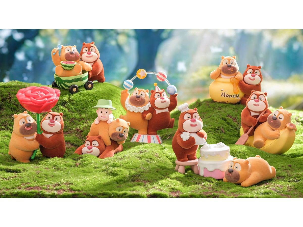 Boonie Bears クマと一緒なら、さみしさなんて吹き飛ぶシリーズ トレーディングフィギュア 1Box 6pcs