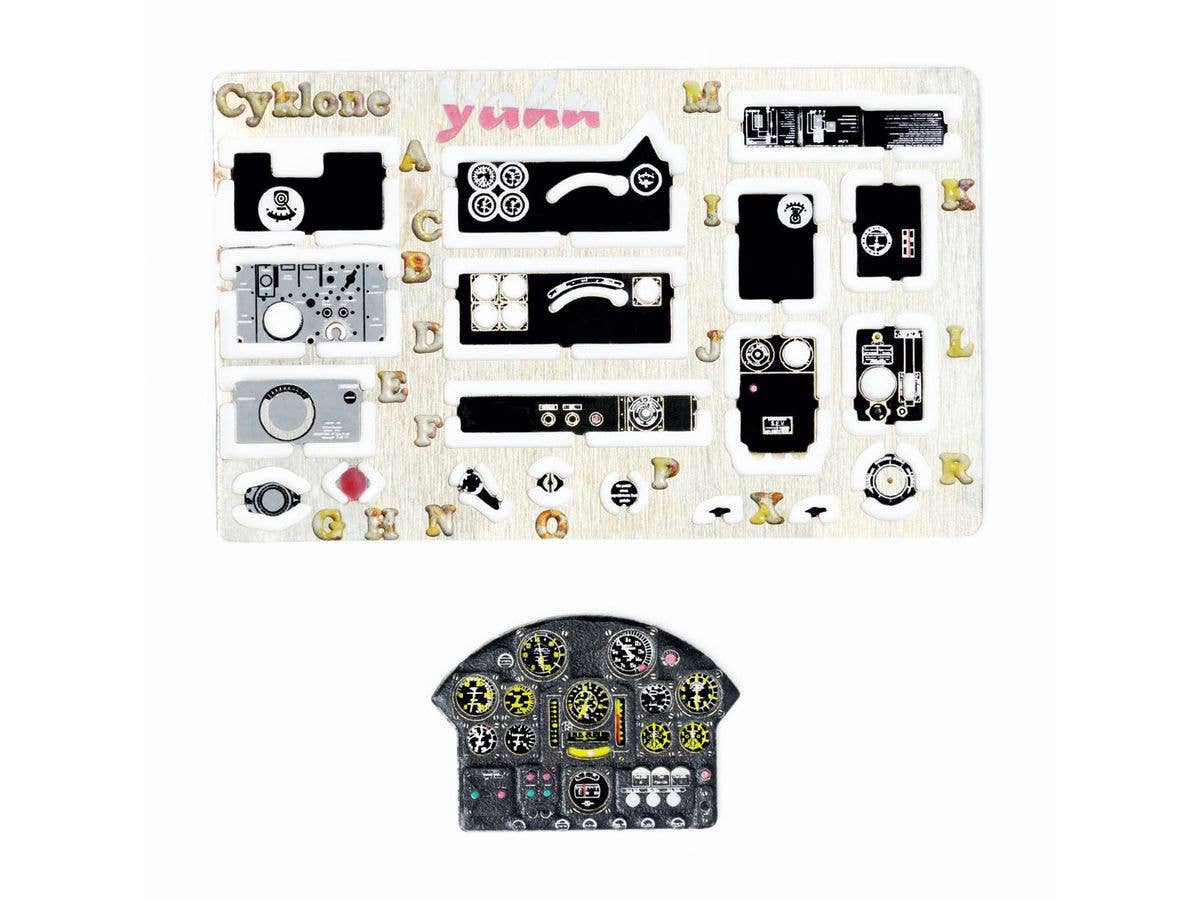 1/48 コードロンC.714戦闘機 着色計器板 (ドーラ)