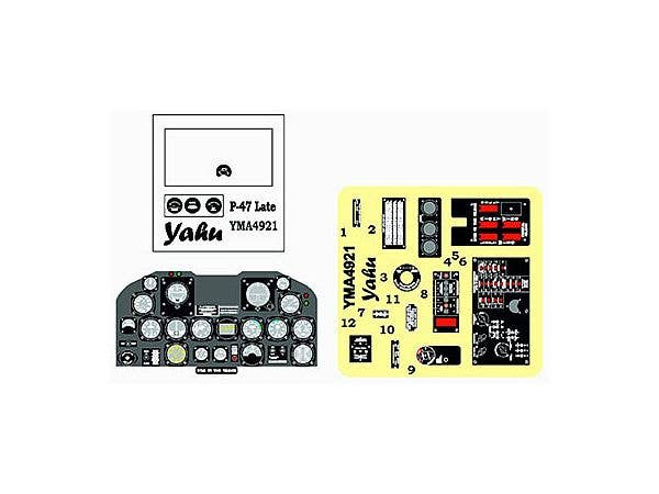 1/48 P-47Dサンダーボルト後期 着色計器板 ミニアート