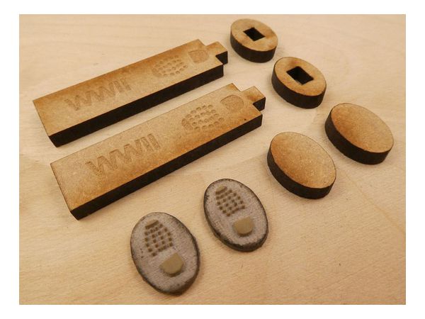 1/35 戦闘ブーツ跡スタンプ WWIIタイプB