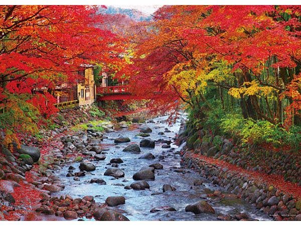彩り深まる修善寺の桂川 (静岡) 500ピース (380 x 530mm)