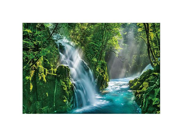 ジグソーパズル: 光芒差す菊池渓谷 (熊本) 1000P (50 x 75cm)