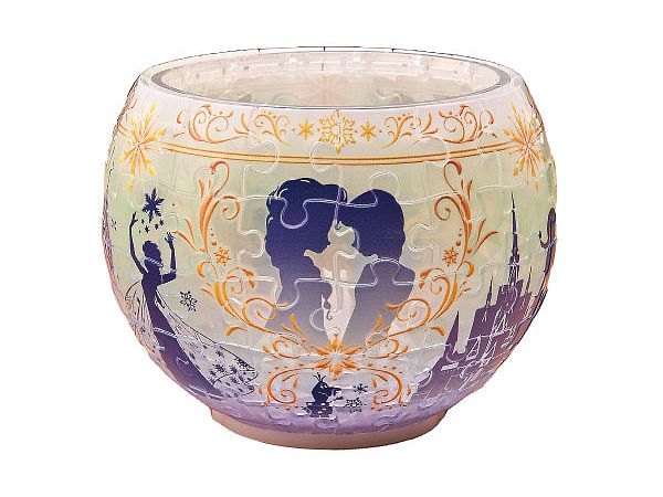 ジグソーパズル: Lamp Shade Puzzle(ランプシェードパズル) オーロラ・グラス -アナ & エルサ- 80P (7 x 7 x 10cm)