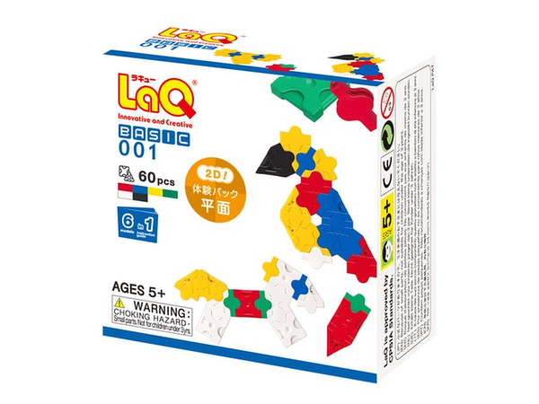 LaQ ベーシック 001 体験パック(平面) 60ピース