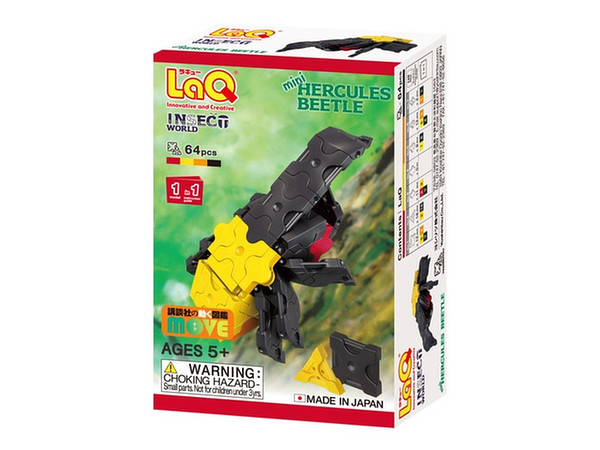 LaQ インセクトワールド ミニ ヘラクレスオオカブト 64ピース